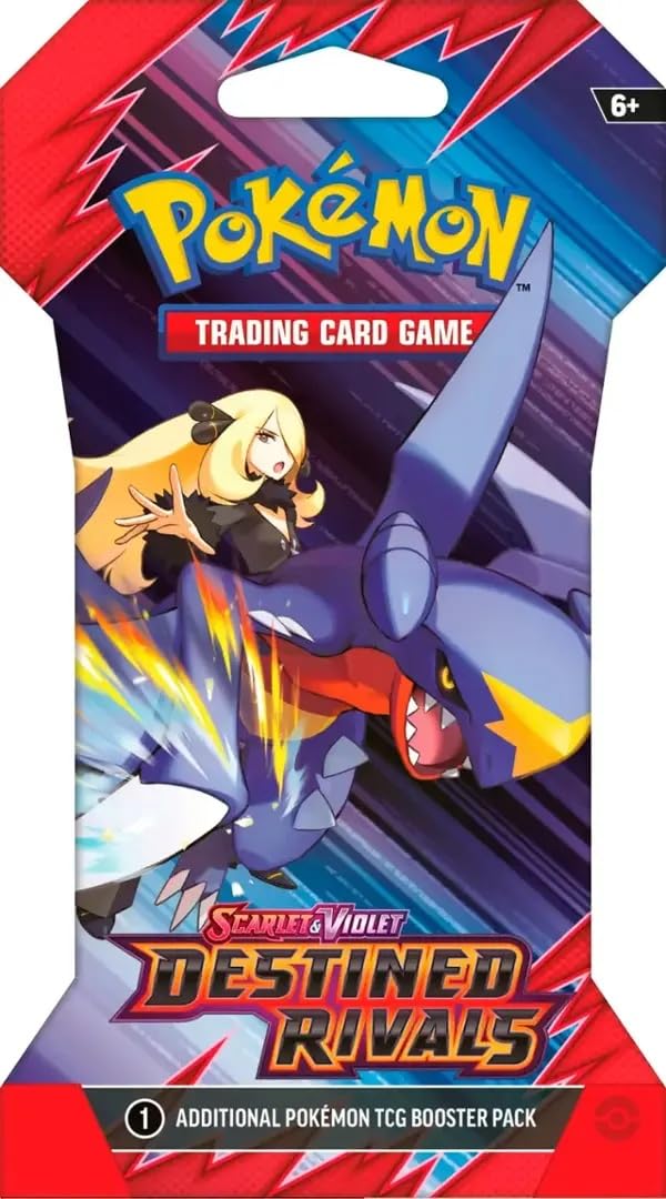 Pokémon Scarlet & Violet Destined Rivals booster sleeve front view, ideal for display.