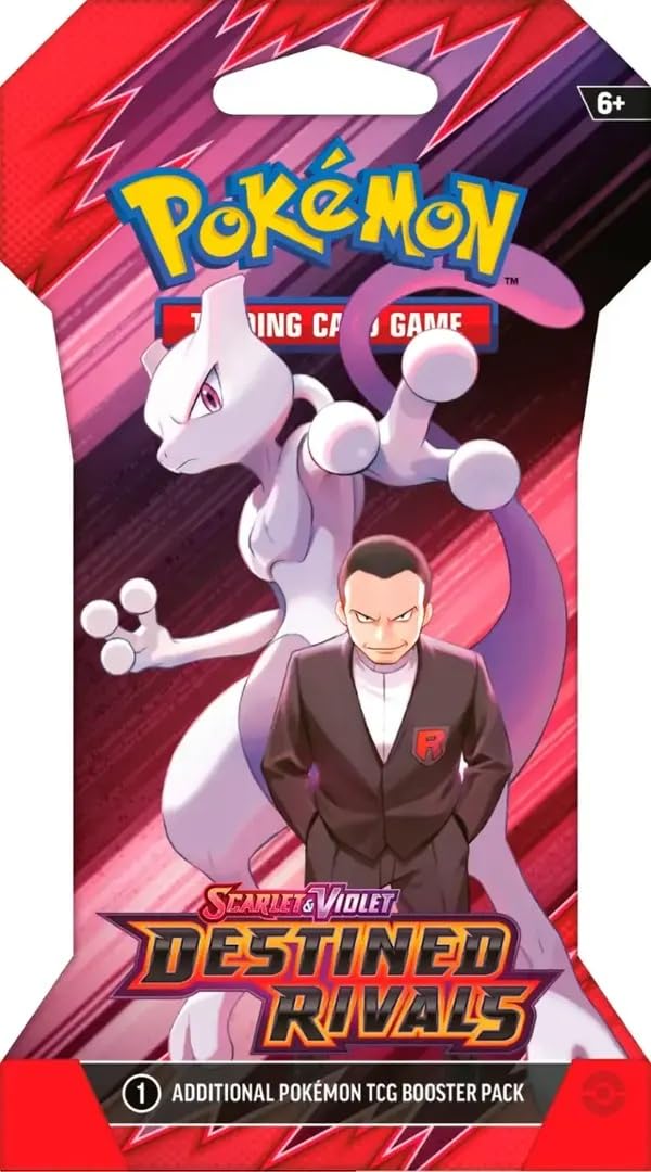 Pokémon Scarlet & Violet Destined Rivals artwork with Team Rocket theme, vibrant colors.