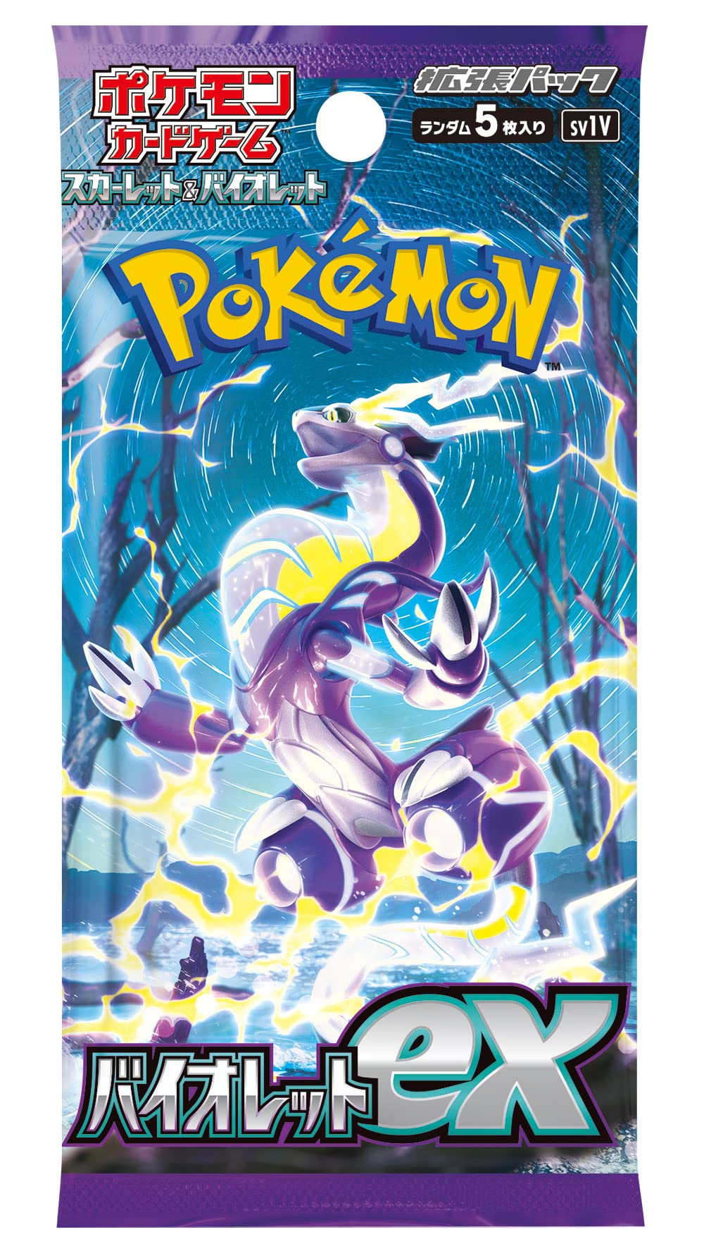 Pokemon Scarlet & Violet ex Box Japanese packaging close-up for display and shelf-ready potential