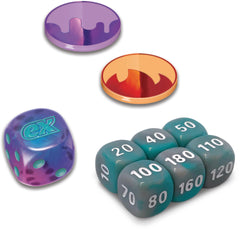 Glossy Scarlet and Violet sleeves protect your cards during play