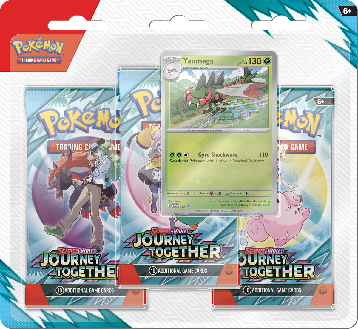 Pokemon TCG Journey Together Yanmega blister front display for exciting battles