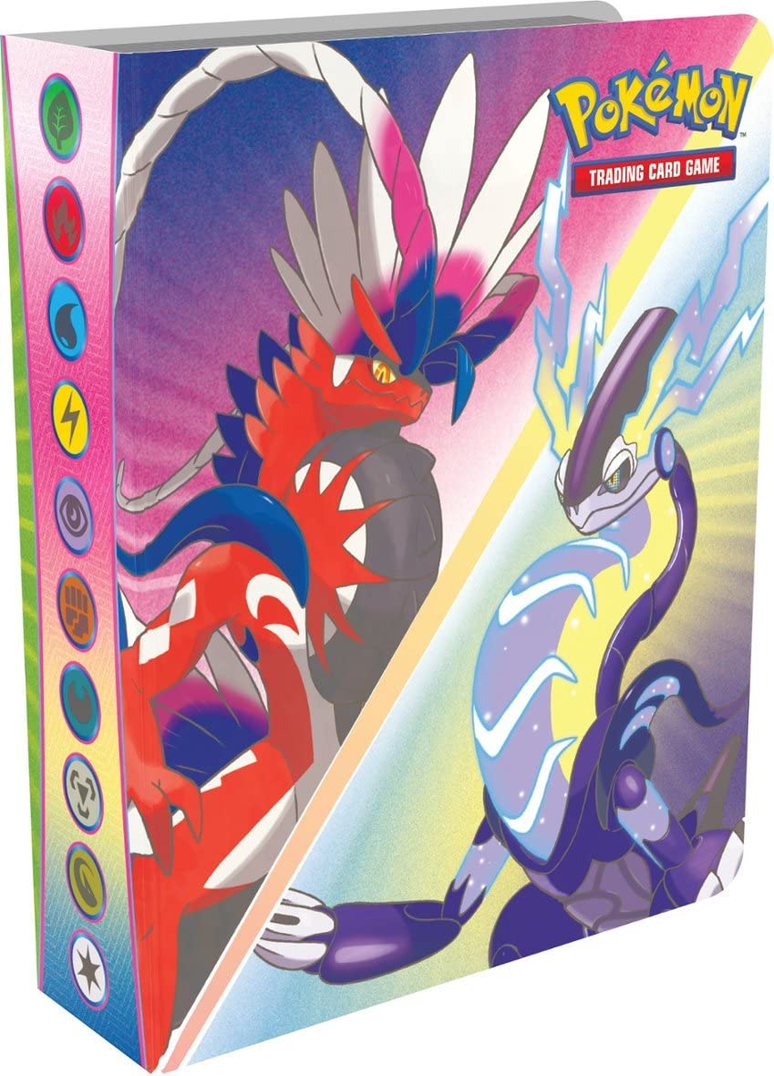 Pokemon Scarlet & Violet mini portfolio for organizing cards on the go.