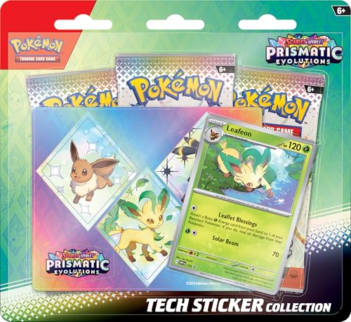 Pokemon Prismatic Evolutions foil promo card adds collectible shine to any Pokemon card display.