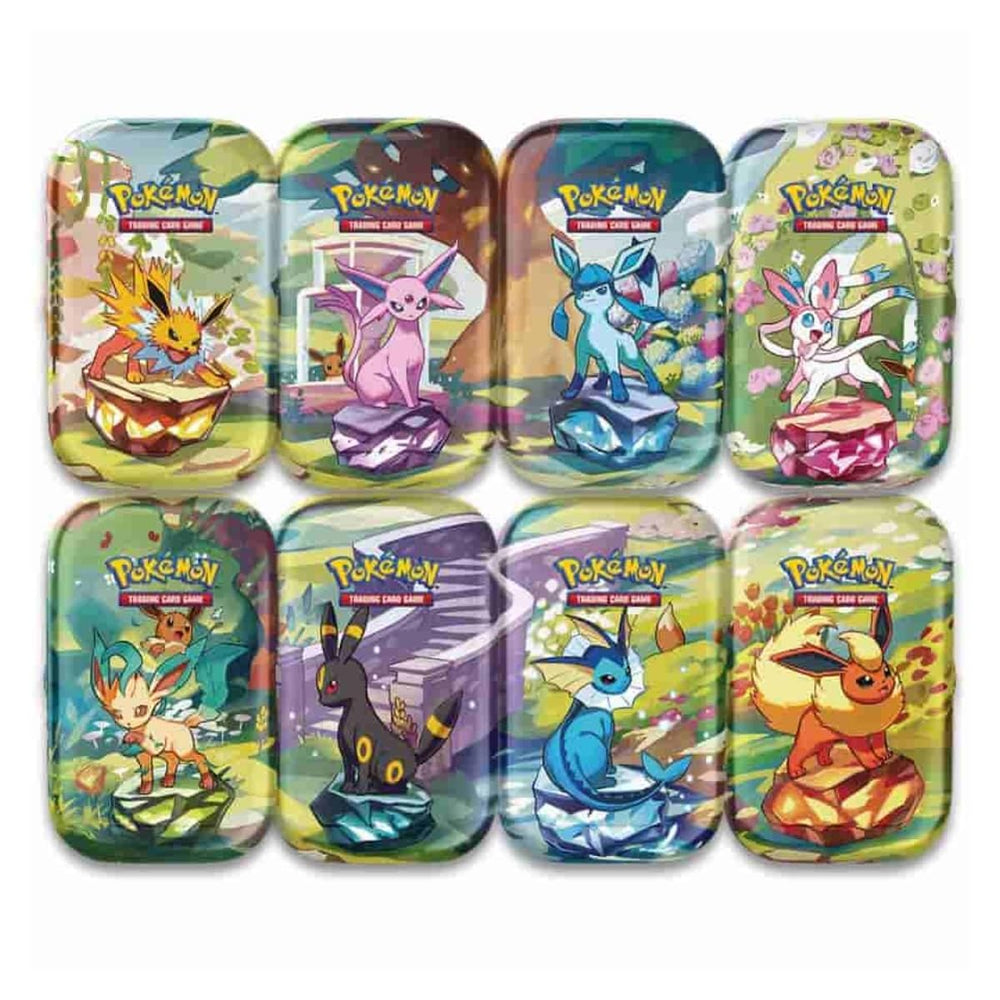 Pokemon Scarlet & Violet mini tin includes two booster packs and collectible art card.