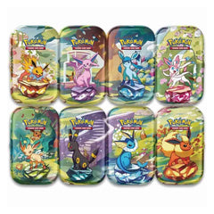 Pokemon Scarlet & Violet mini tin includes two booster packs and collectible art card.