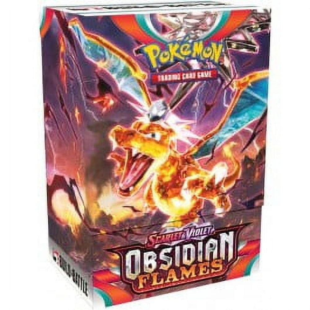Pokémon SV03 Obsidian Flames card art close-up, highlighting vibrant illustrations.