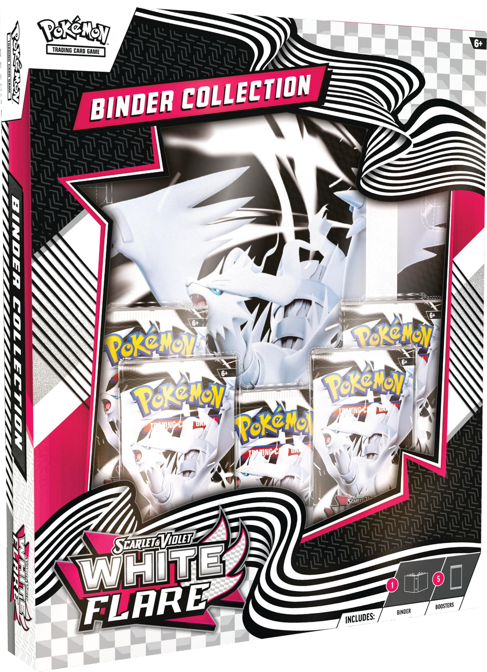 Pokémon Scarlet & Violet White Flare binder cover for organized card displays.