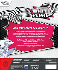 Pokémon Scarlet & Violet White Flare booster packs front shows excitement and variety.
