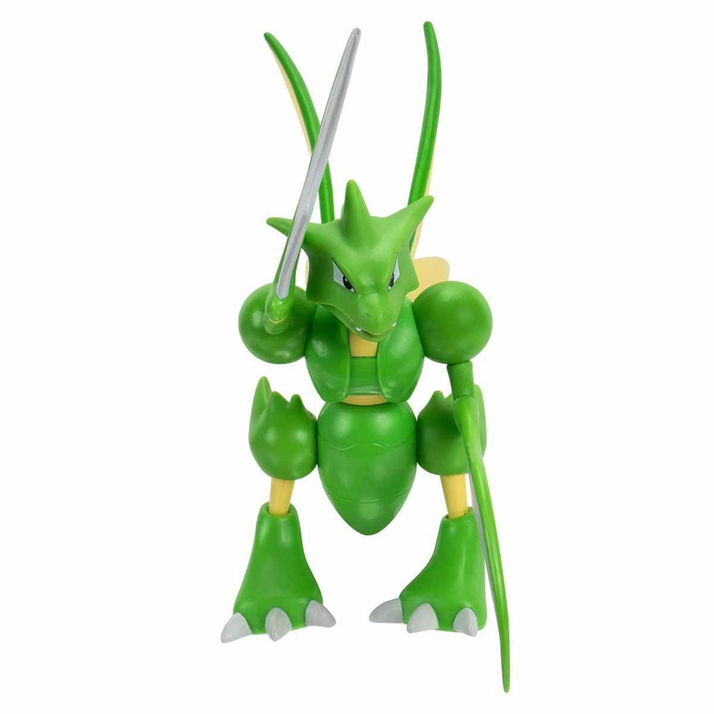 Pokémon Scyther Battle Feature Figure front view highlights battle-ready pose