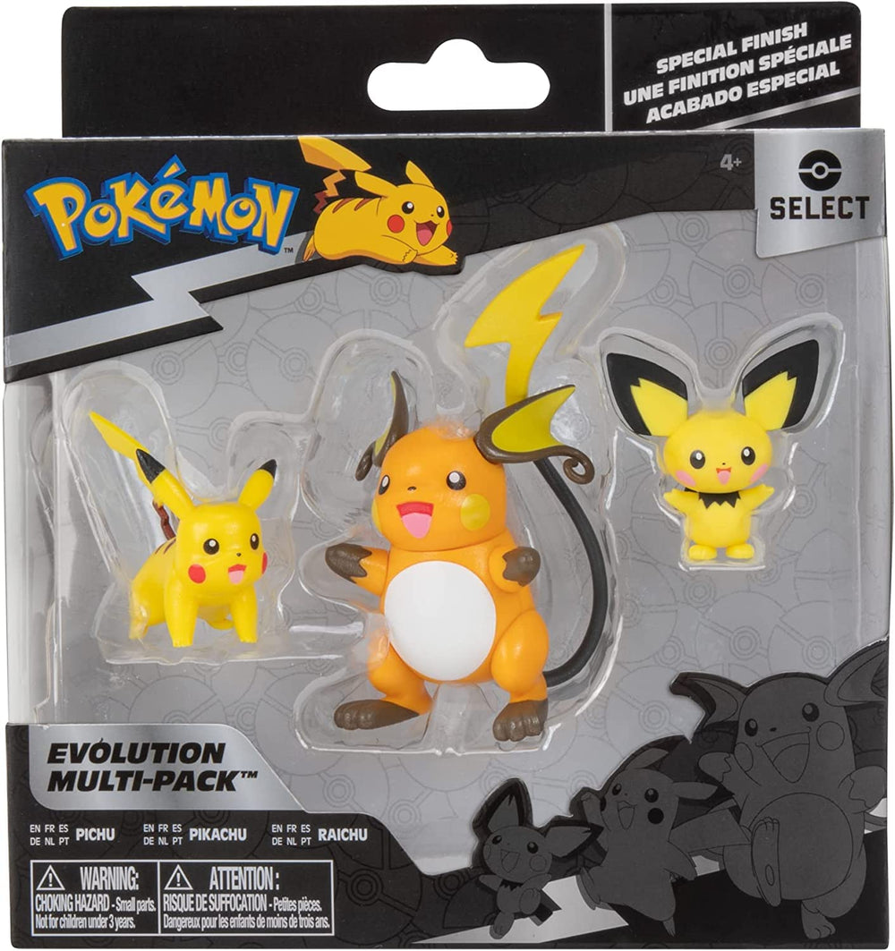 Pokémon Select Evolution Pikachu 2-inch figure ideal for dynamic posing.