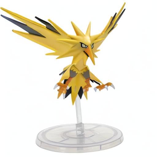 Pokémon Zapdos display-ready collectible with iconic Electric/Flying design.