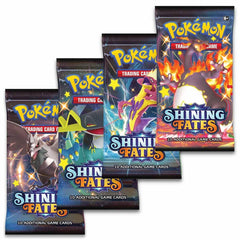 Pokémon Shining Fates booster packs add exciting pulls to your collection.