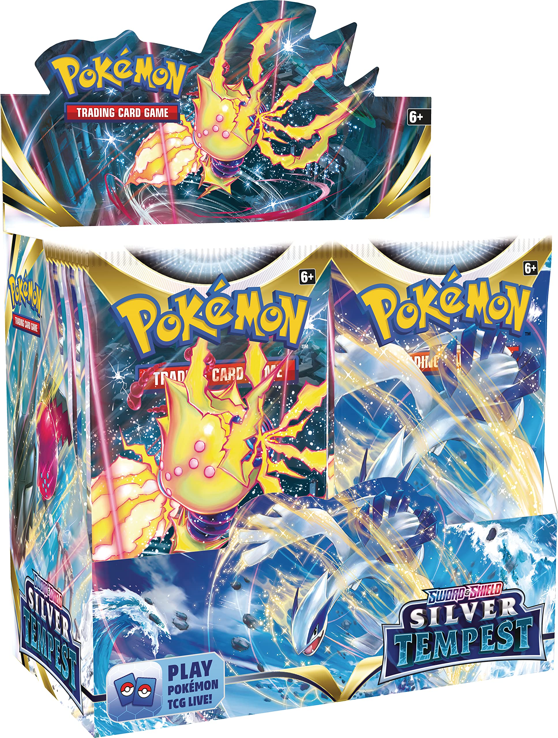 Pokemon Silver Tempest booster display box front view for collectors.