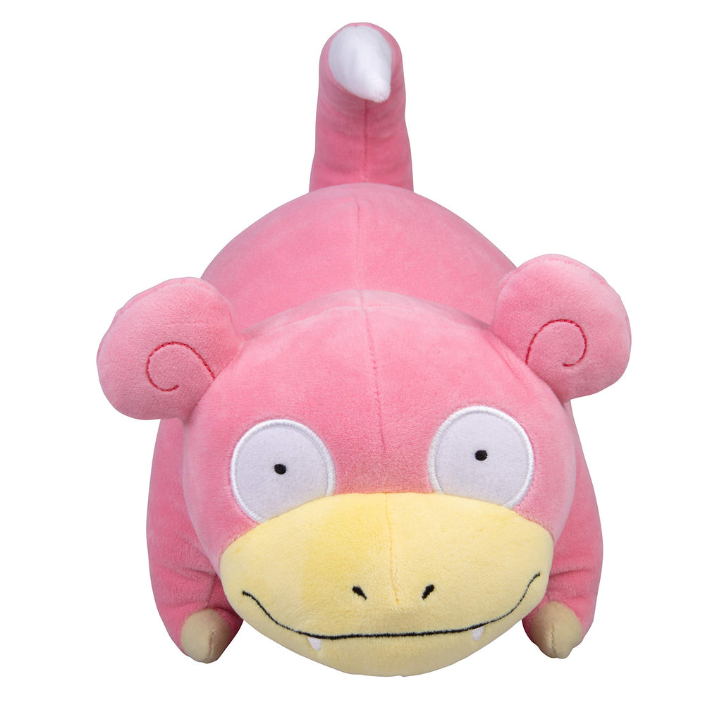 Close-up of soft polyester fabric on Pokémon Slowpoke plush