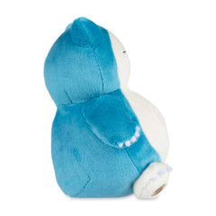 Close-up of the Pokémon Snorlax Sitting Cuties Plush showing soft fibers and plush texture.