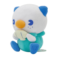 Oshawott plush from Soda Pop collection with retro colors for display.