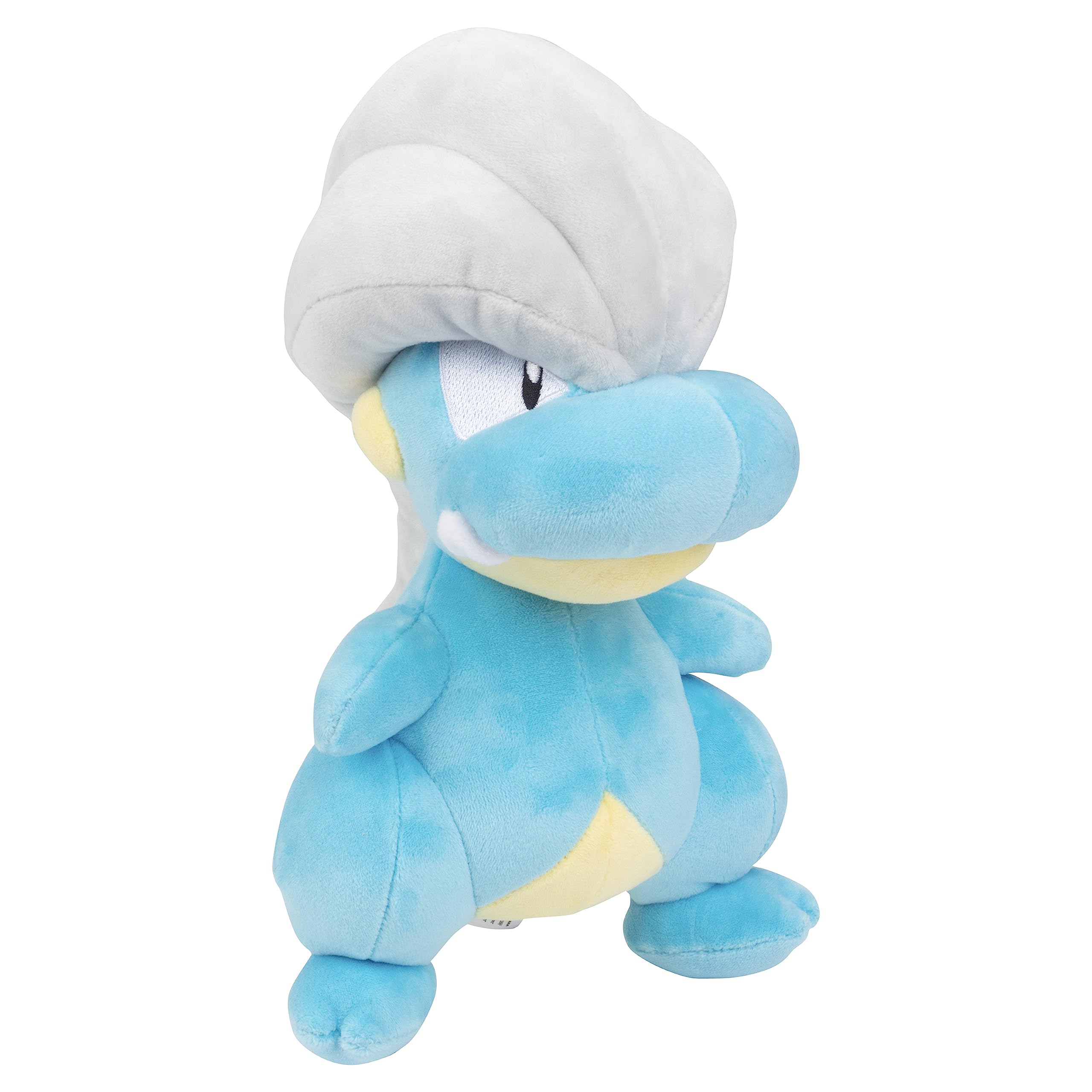 Soft dragon-type figure plush, perfect for imaginative play and displaying on shelves.