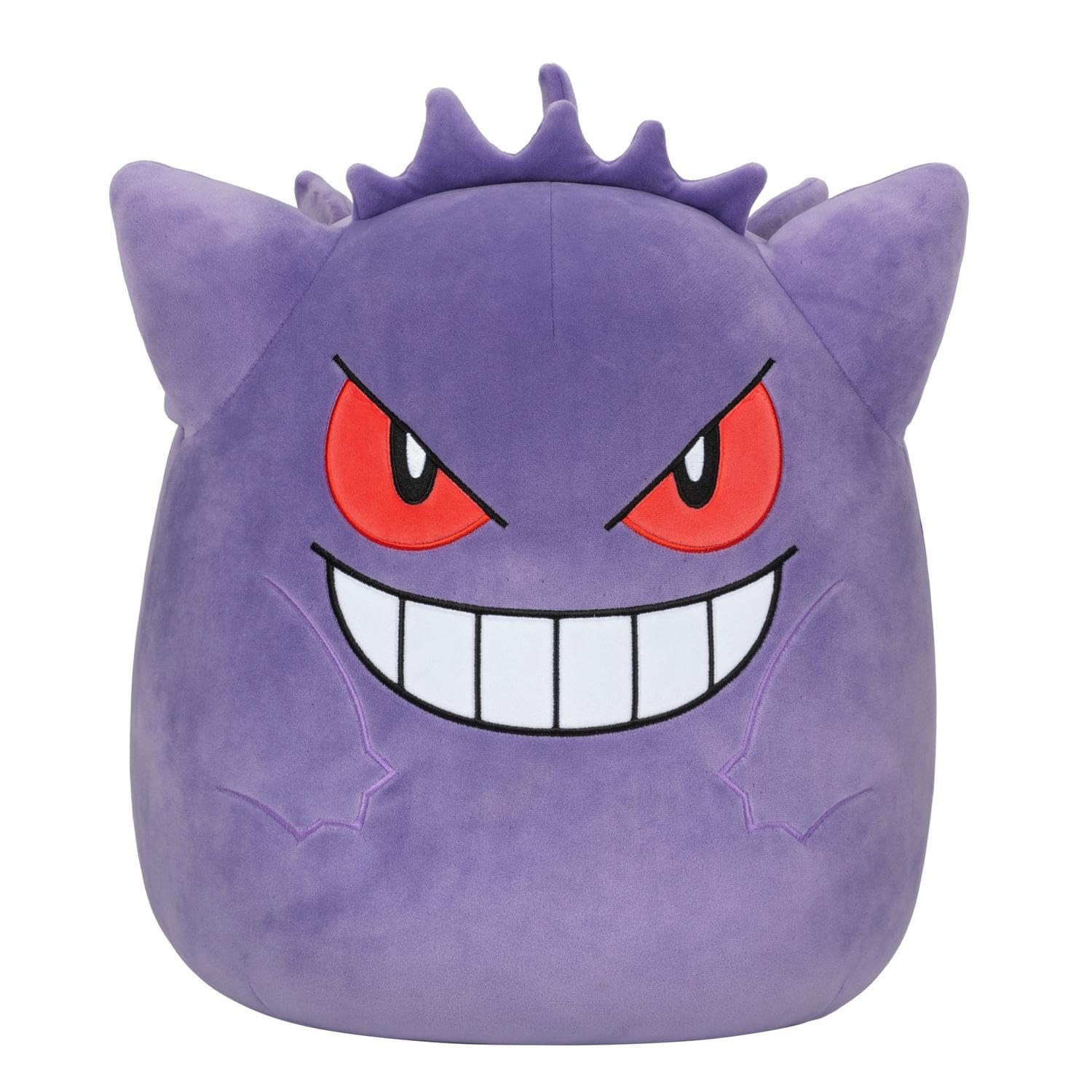 Pokémon Sqishmallows Gengar 25 cm front view plush, cuddly travel companion
