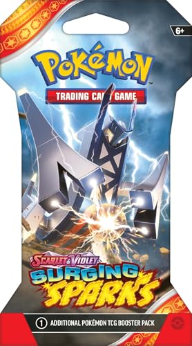 Pokémon Surging Spark booster pack art highlighting Archaludon ex for deck ideas.