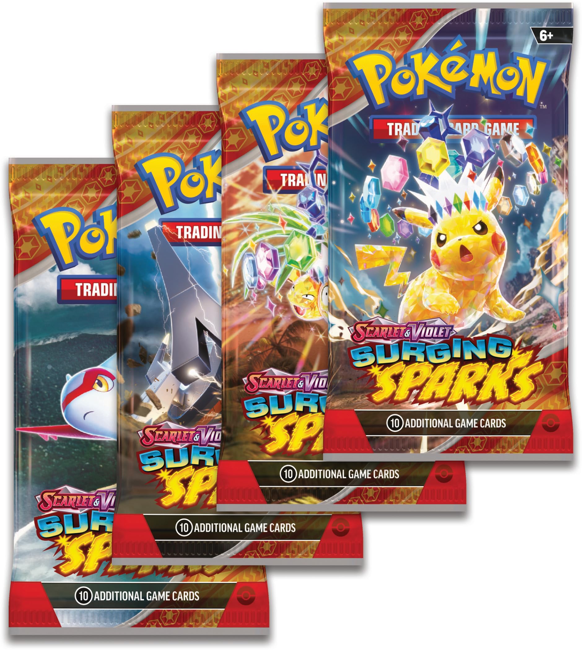 Pokémon Surging Sparks ACE SPEC cards arrangement highlights rare trainer options