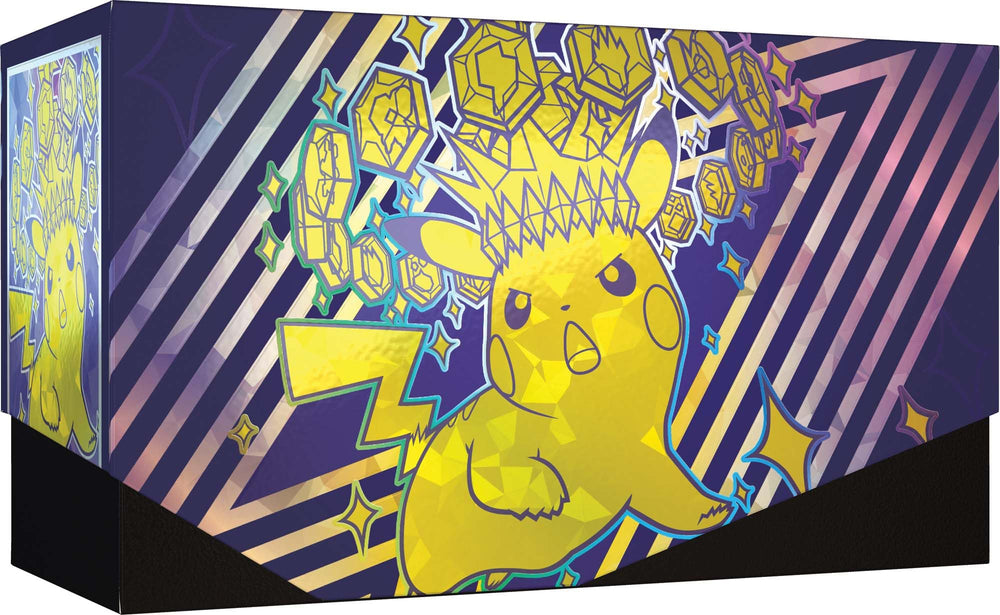 Pokémon Surging Sparks collector's box organizes everything for easy storage.