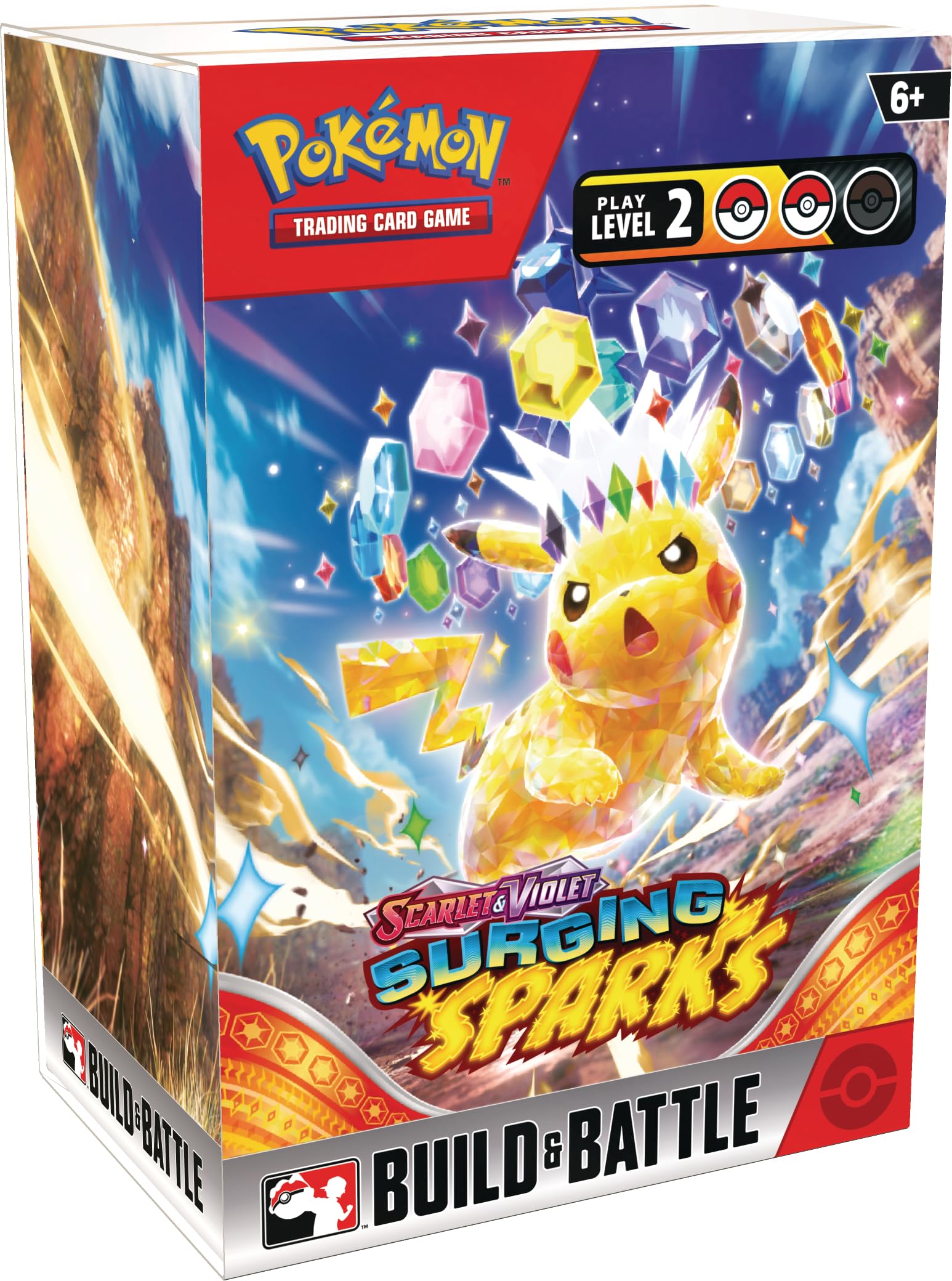 Pokémon Surging Sparks foil promo card with vibrant artwork for collectors
