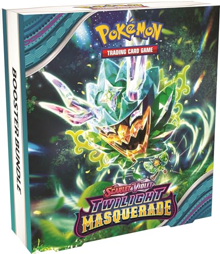 Pokemon SV6 Twilight Masquerade booster bundle inside-pack shows cards ready for unboxing and play.