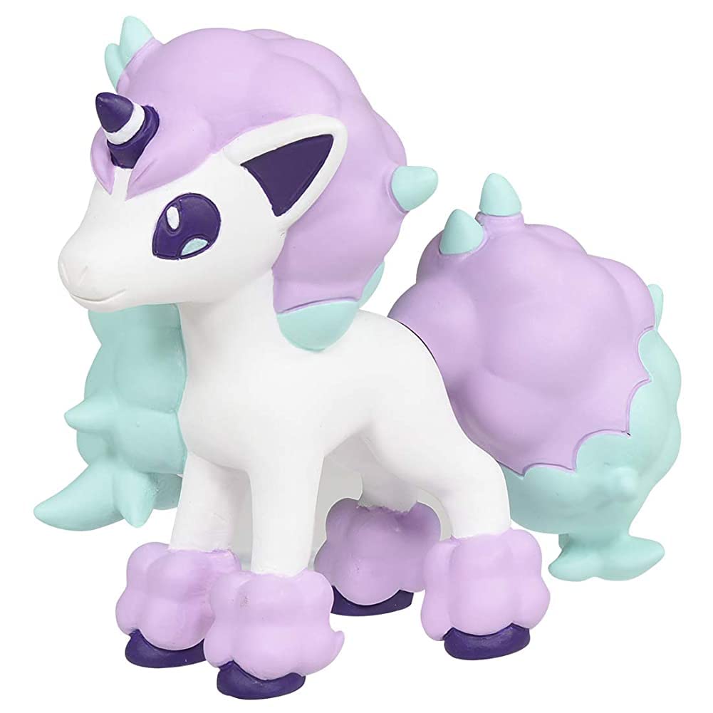 Pokémon Takara Tomy Ponyta Galarian form front view for display and collection.