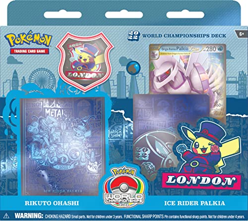 Pokemon TCG 2022 World Championship pin adds collectible flair.