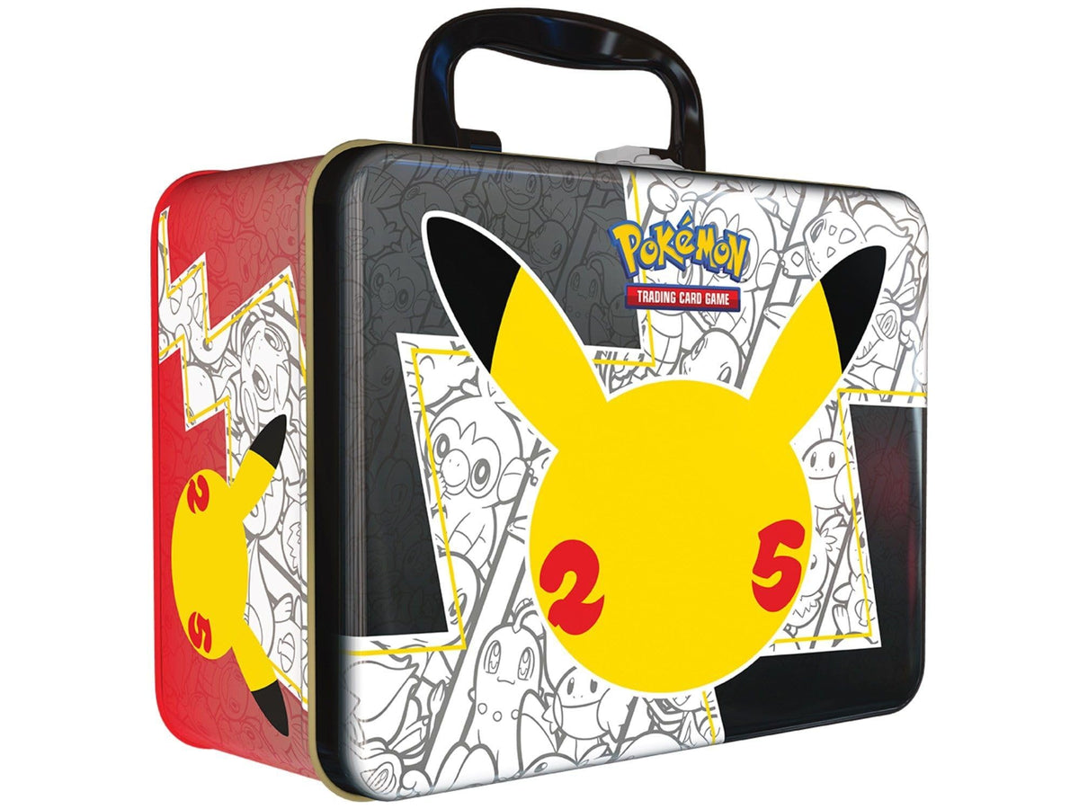 Pokemon TCG 25th Anniversary Collector Chest case with durable metal storage