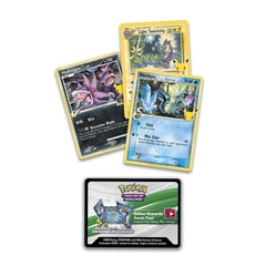 Pokemon TCG 25th Anniversary Collector Chest contents: booster packs, promos, and accessories