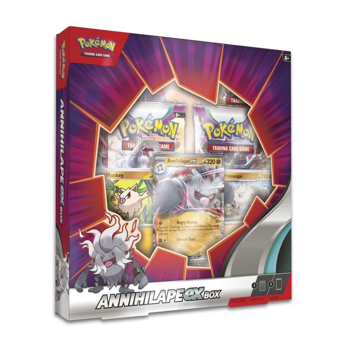 Pokemon TCG Annihilape ex foil promo card ideal for collection or battle use.