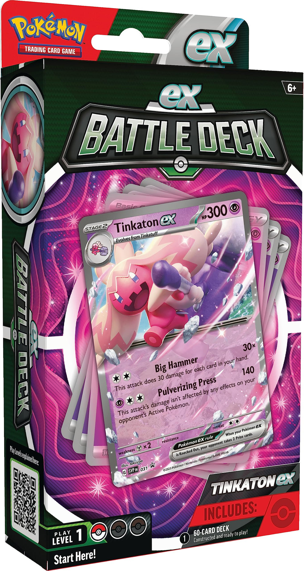 Pokemon TCG Battle Deck with Tinkaton ex hammer for quick battles