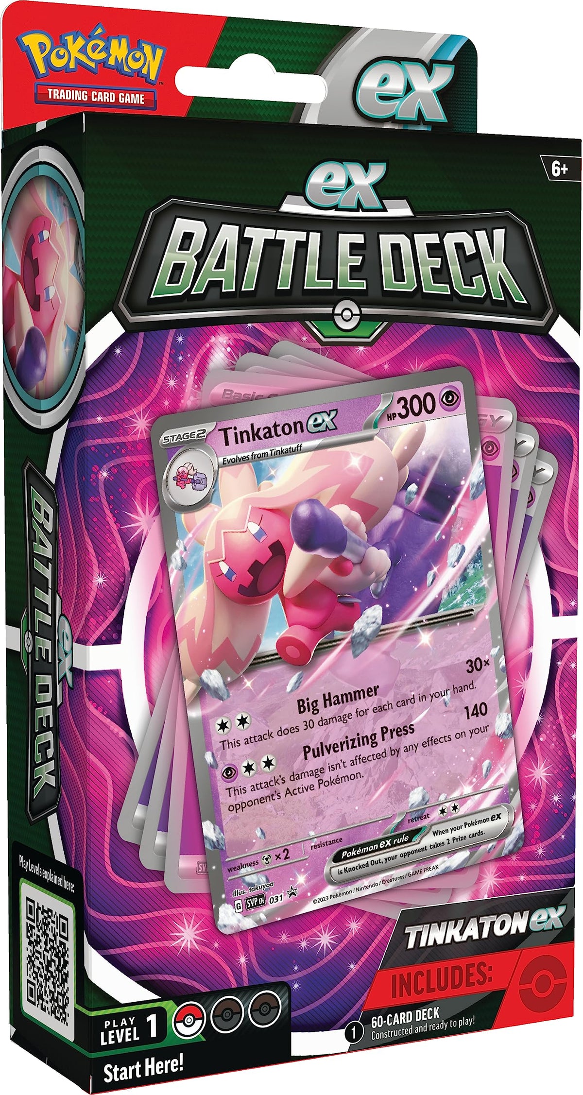 Pokemon TCG Battle Deck with Tinkaton ex hammer for quick battles