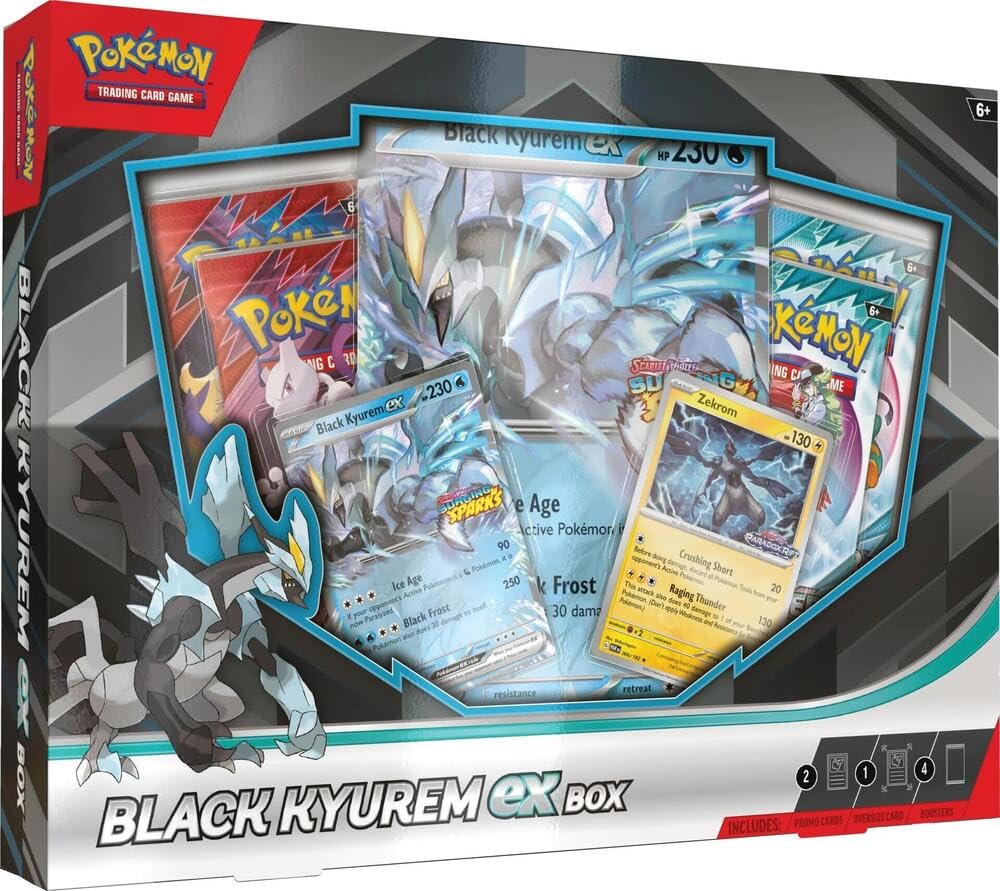 Pokémon TCG Black Kyurem ex Box foil promos and oversize card for display and collection