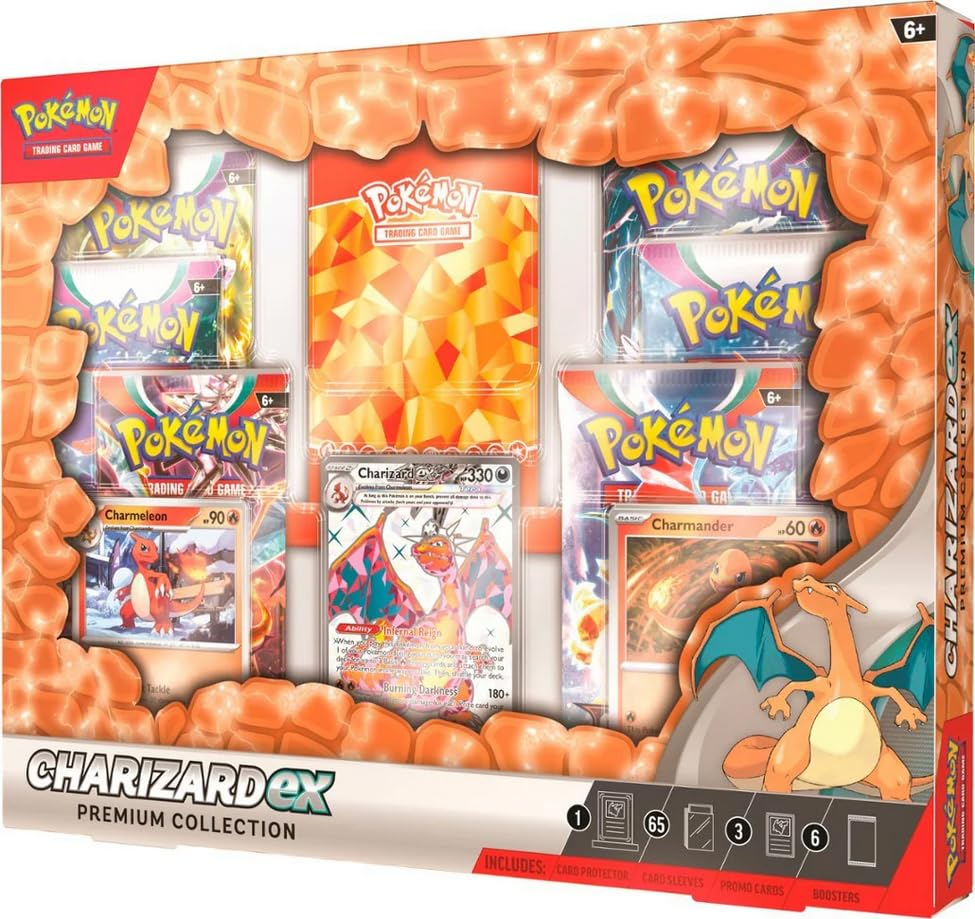 Six booster packs included to expand your Pokémon TCG options.