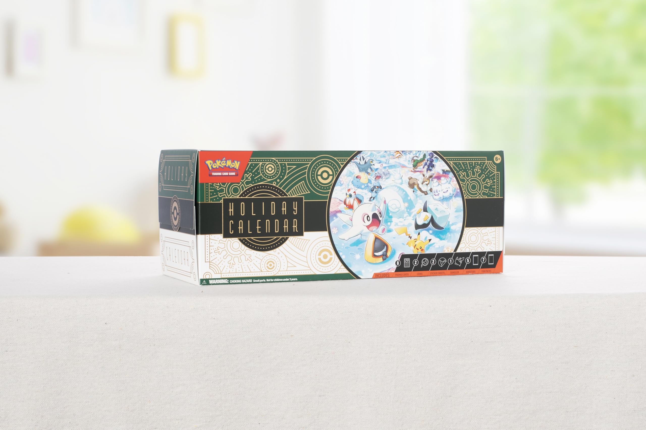 Pokémon TCG Holiday Calendar sticker sheets for personalization