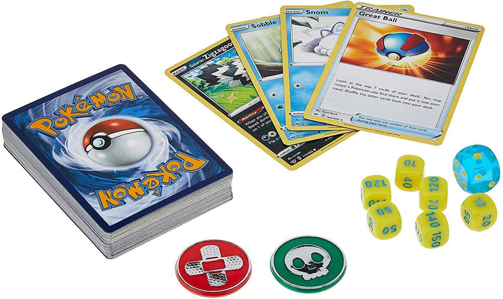 Deck box and accessories arranged for easy transport to games.