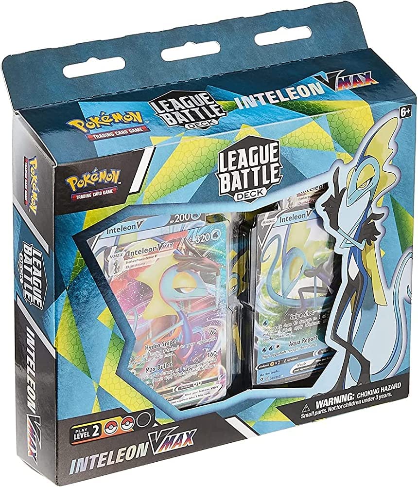 Pokemon Inteleon VMAX League Battle Deck front view ready for action.