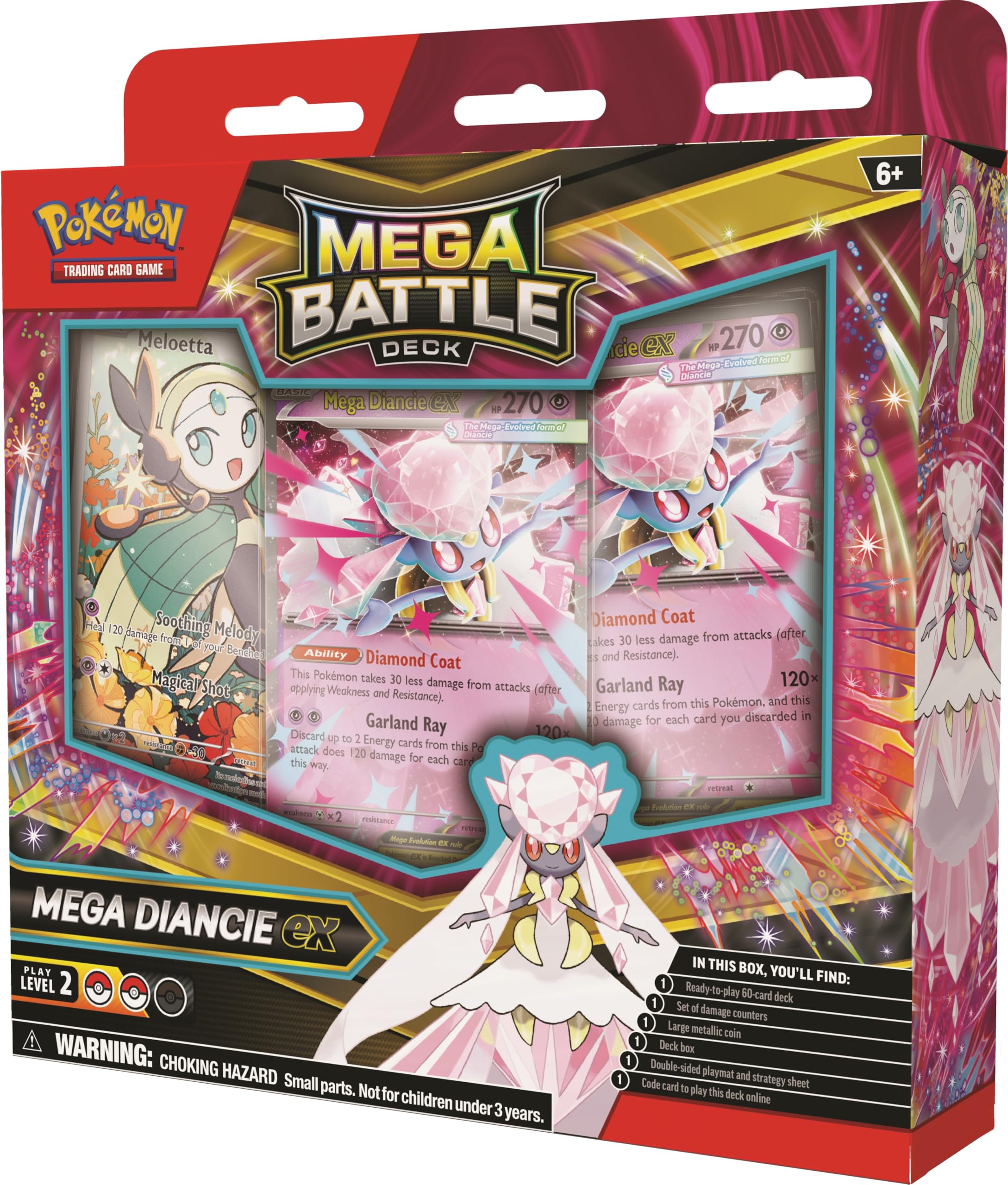 Pokémon TCG Mega Battle Deck playmat offers smooth play surface.