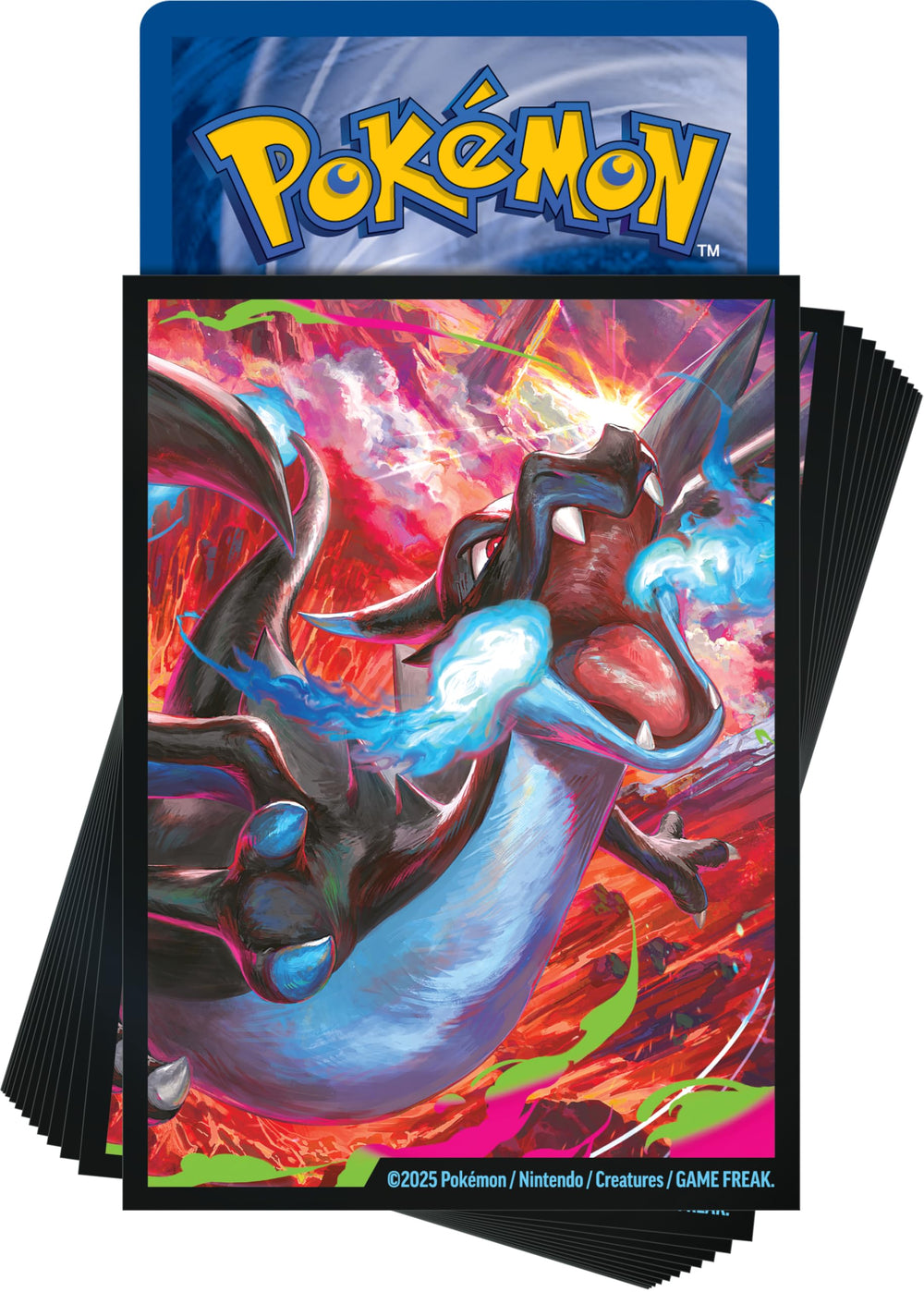 Mega Charizard X deck box keeps cards organized and ready