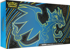 Pokémon TCG Mega Charizard X ex foil promo card with blue flames for display and battles