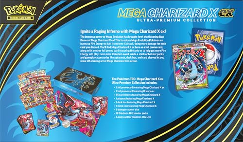 Oricorio ex foil promo card complements Mega Charizard X ex for enhanced collection and energizing play