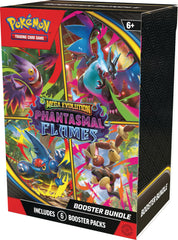 Pokémon TCG Mega Evolution Phantasmal Flames booster bundle pack front, ideal for new collectors