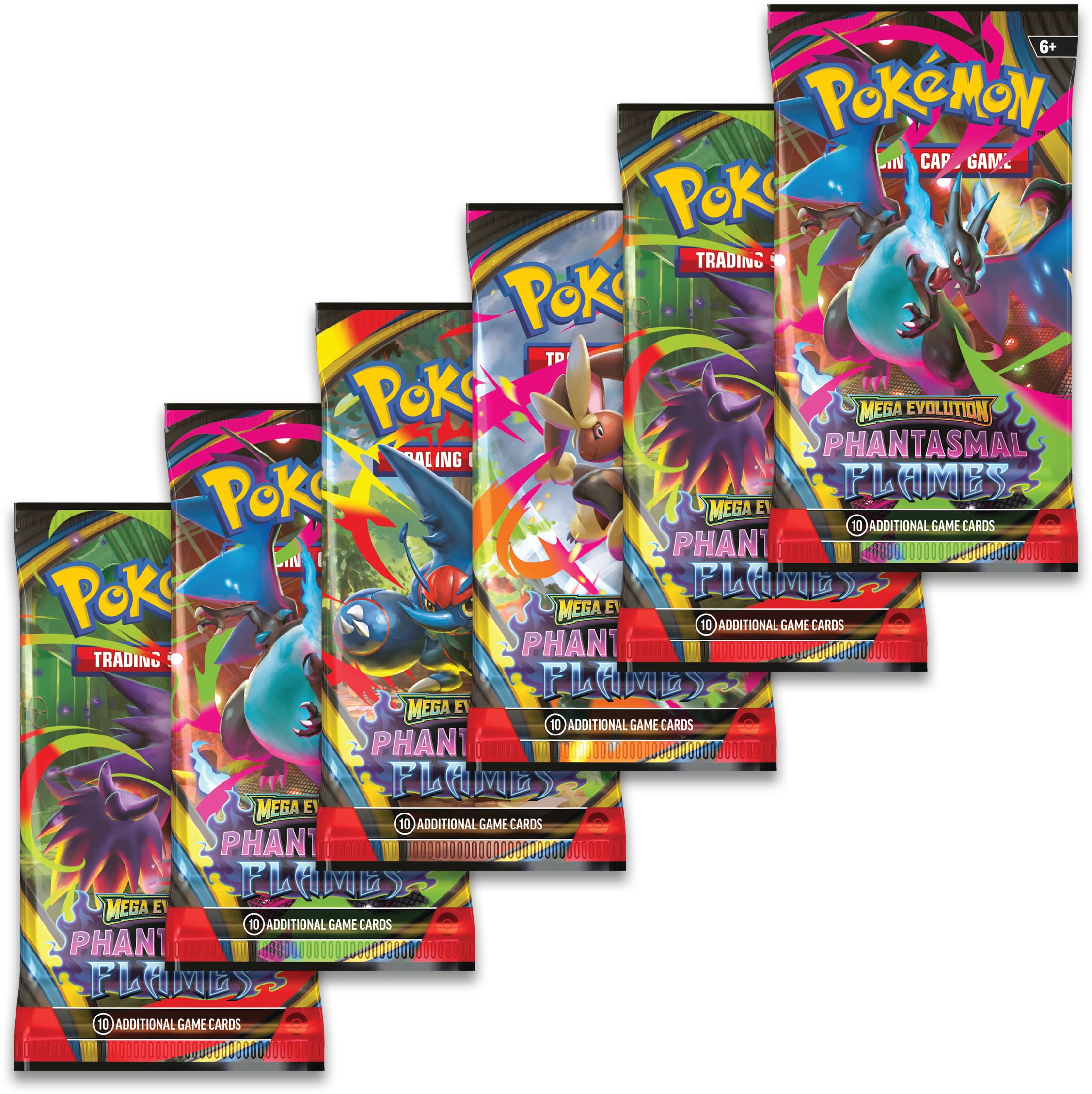 Pokemon TCG Phantasmal Flames pack artwork inspires exciting unboxing moments.
