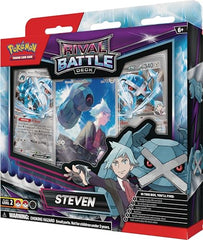 Pokémon TCG Rival Battle Deck Steven metallic coin for dramatic in-game flips.