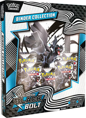 Pokémon TCG Scarlet and Violet Black Bolt binder cover, ideal for organizing and displaying cards.