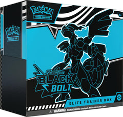 Pokemon TCG Scarlet & Violet Black Bolt ETB booster packs expand your collection and drafting options.