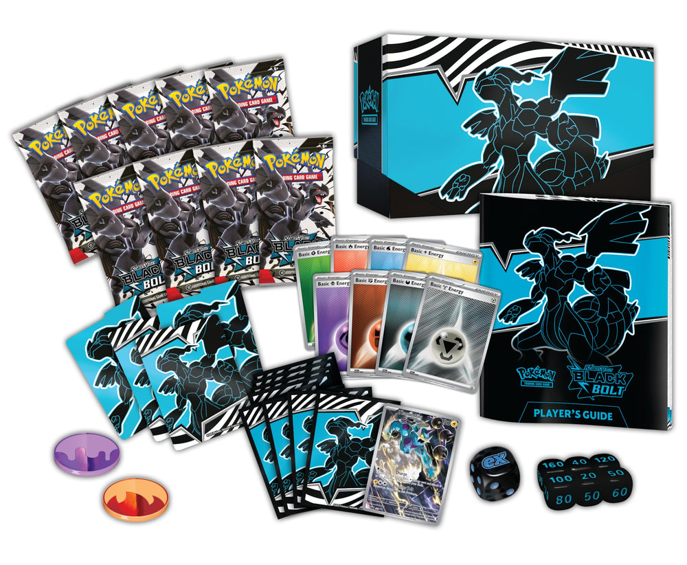 Pokemon TCG Scarlet & Violet Black Bolt ETB 65-card sleeves keep decks protected and organized.