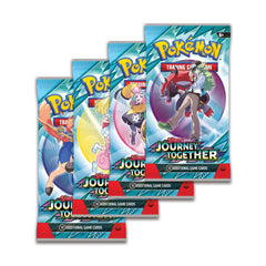 Pokemon TCG Journey Together booster packs display for collectors